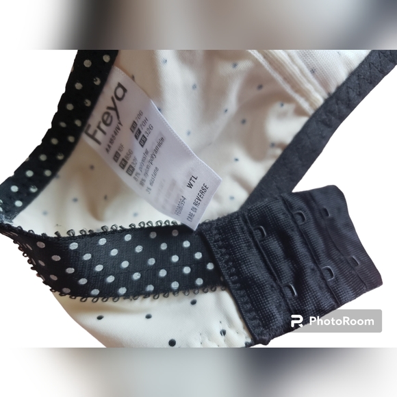 Freya Intimates & Sleepwear Polka-Dot Design in Black and White EUC 32G - Picture 10 of 14